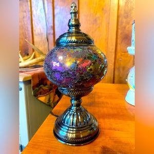 Purple Mosaic lamp